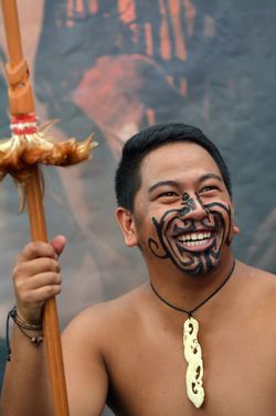 Maori gezichtstekening
