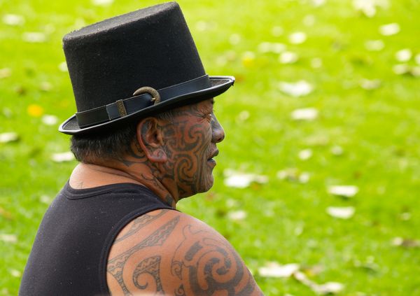 Maori gezichtstekening