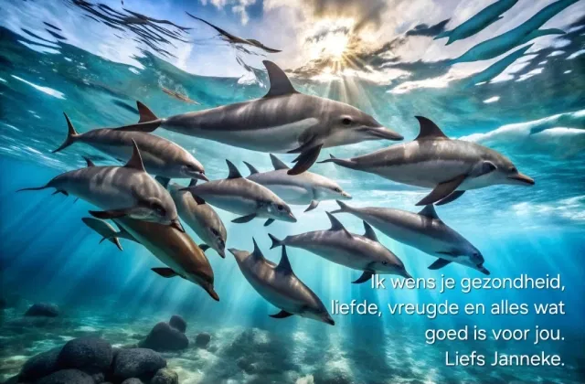 Dolfijnen liefde vreugde