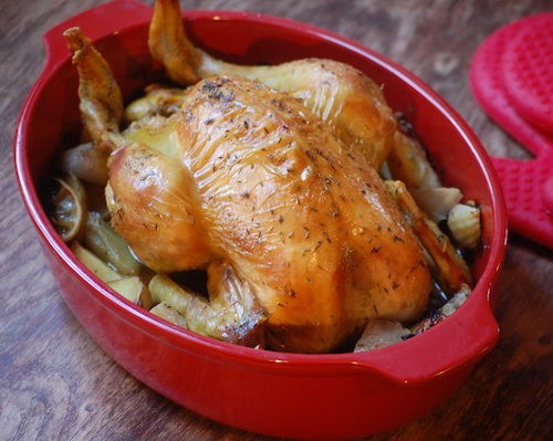 Adelaide draaipunt Minister Homemade gebraden kip - Onze Franse keuken
