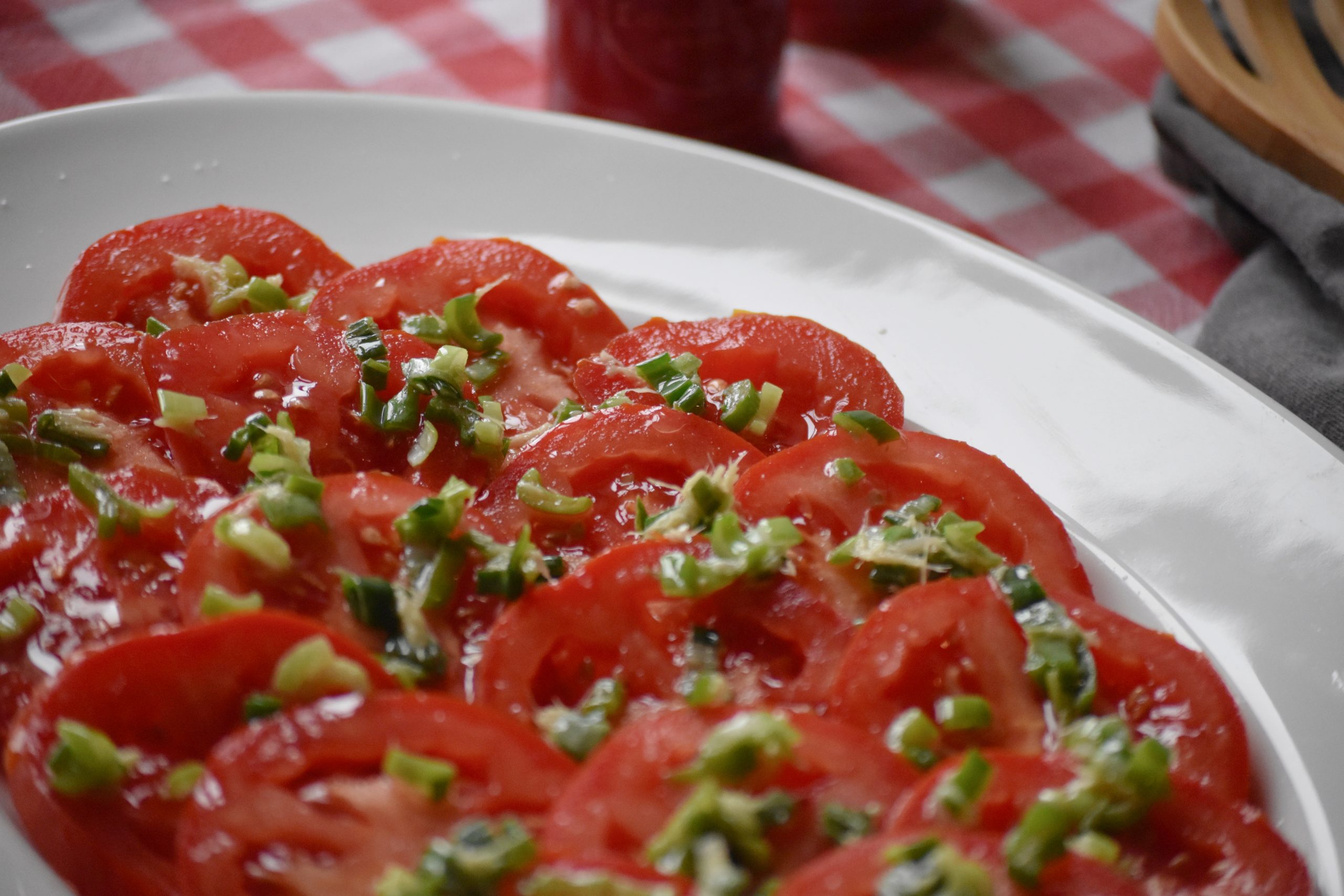Ottolenghi tomaten salade met gember