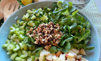 selderijsalade met dadel en walnoot