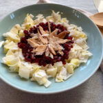 witlofsalade met gerookte makreel