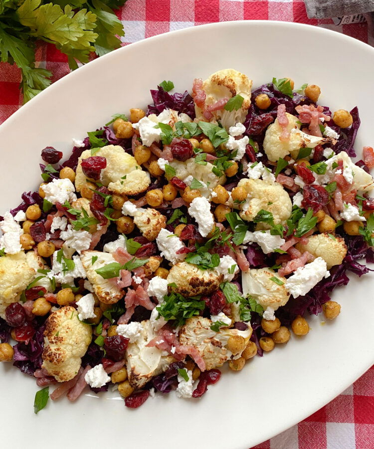 kerst salade met rode kool