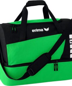 Erima Sporttas Club 5 Line bodemvak licht groen
