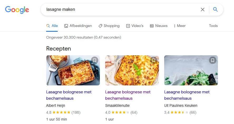 rich snippets structured data