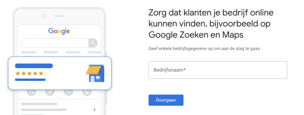 google bedrijfsprofiel aanmaken