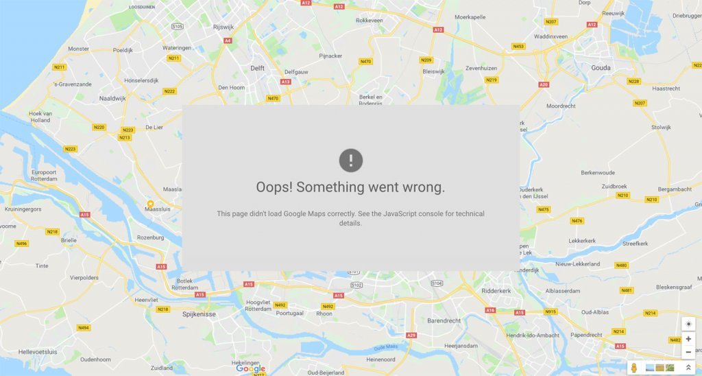Google-Maps-doet-het-niet-meer