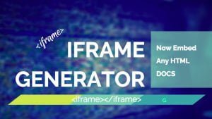 iframe generator