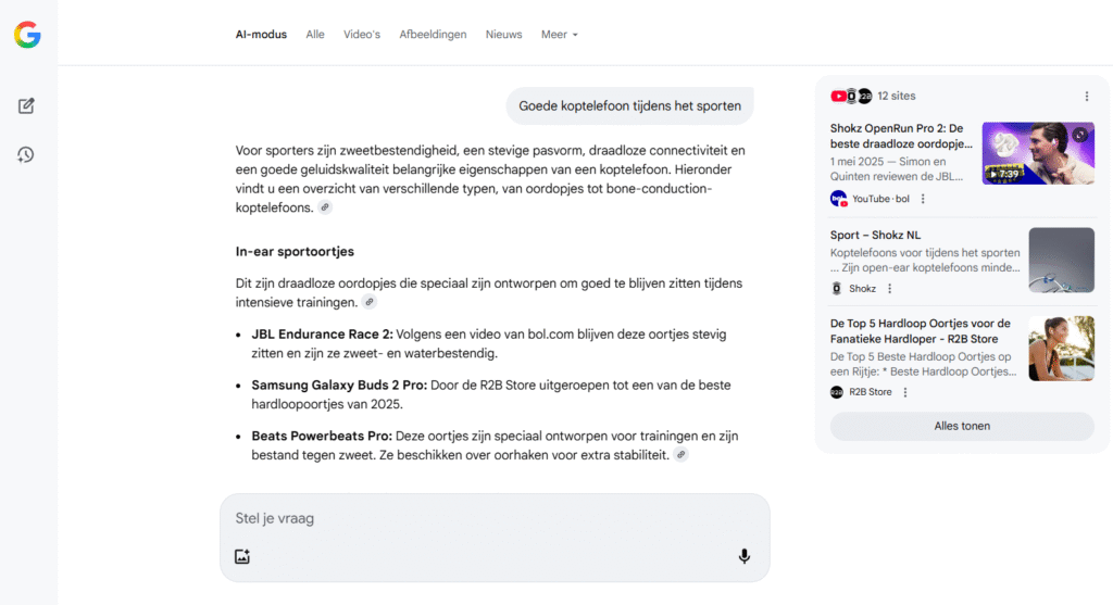Google AI Mode is live: dit moet je als webshop-eigenaar nu weten