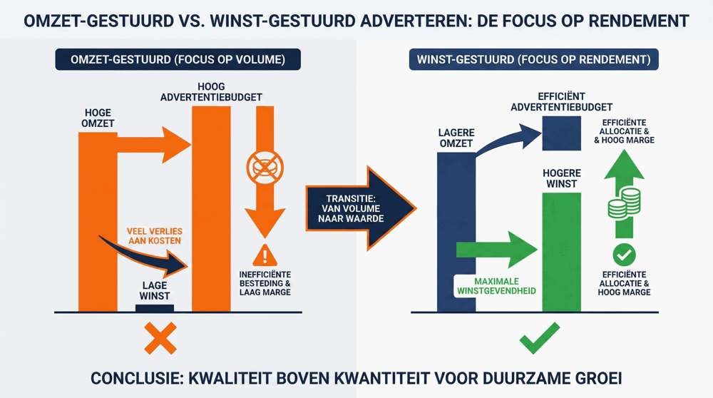 Van omzet gestuurd naar winst gestuurd adverteren