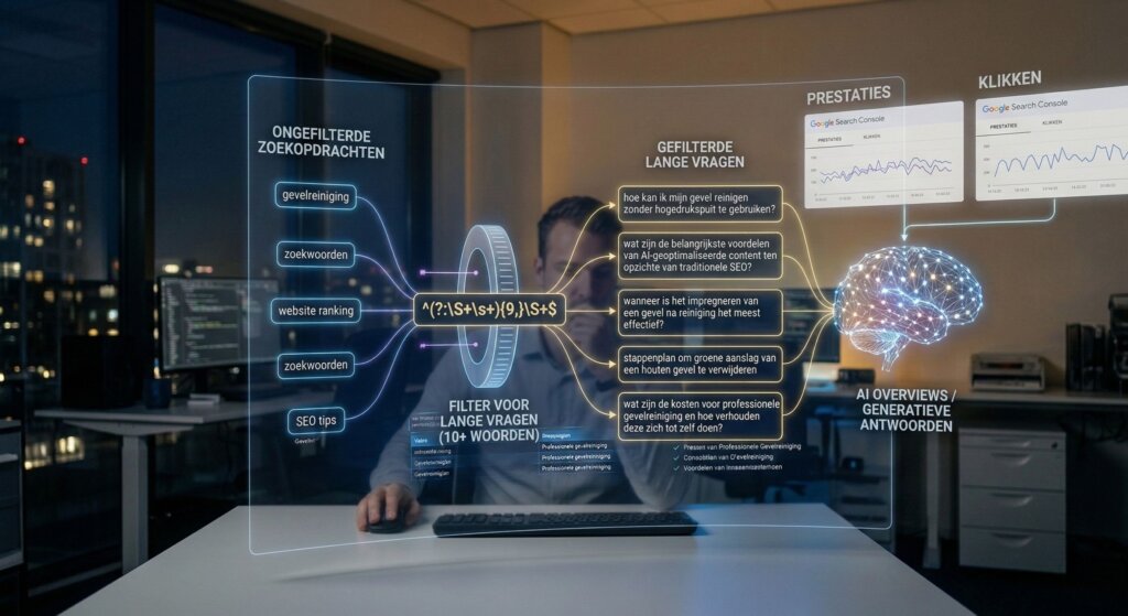 Lange zoekvragen ontdekken in GSC