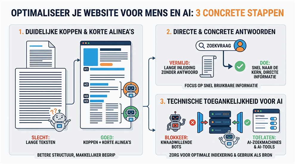 Controleer of je website technisch toegankelijk is voor AI