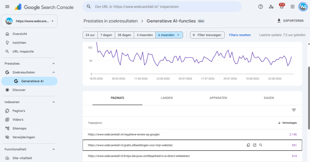 Google Search Console AI performance reports